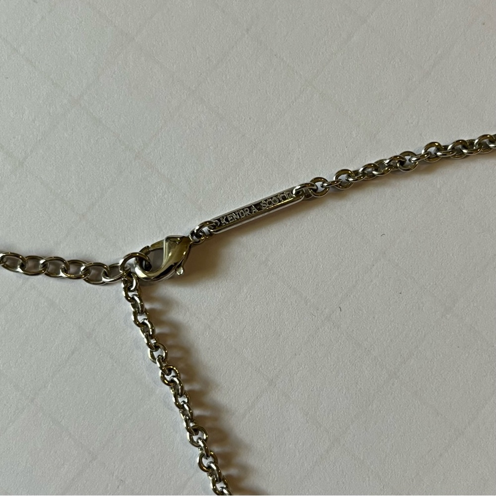 Kendra Scott Silver Chain Medallion Necklace - Picture 9 of 12